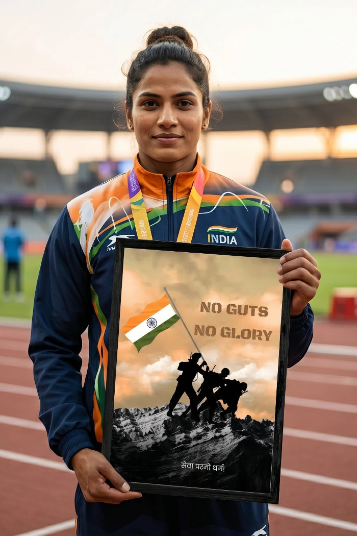 No Guts No Glory – Army Tribute Frame
