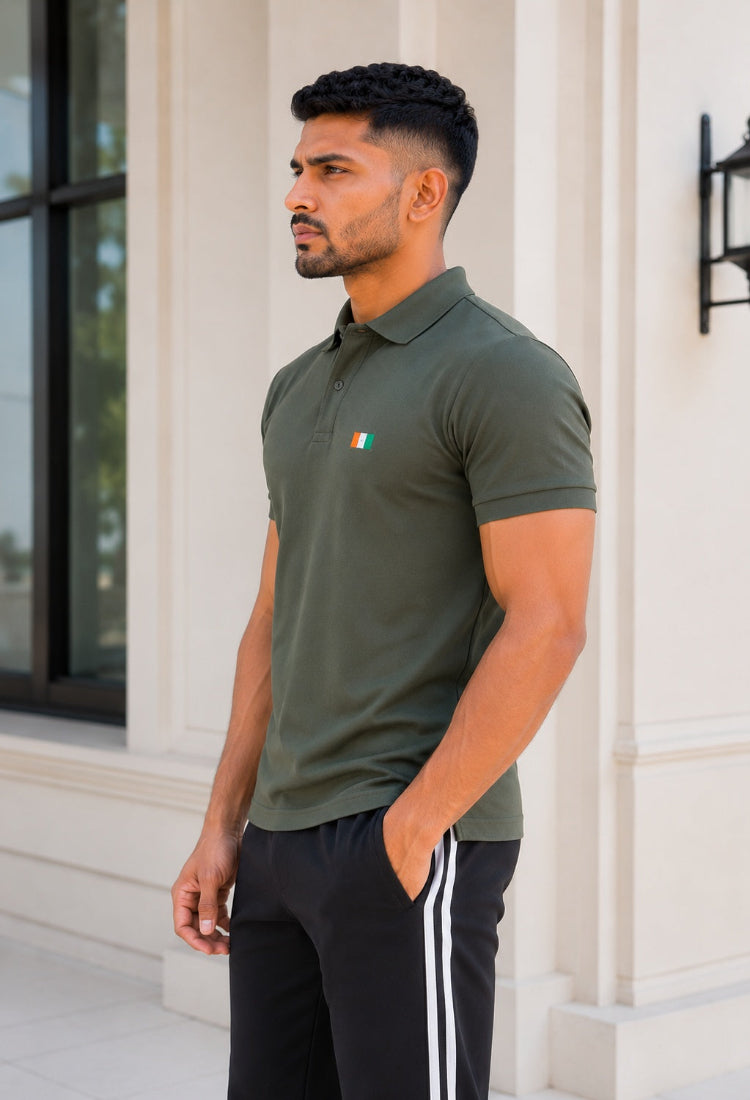 Imported Olive Green H/S Premium T-Shirt