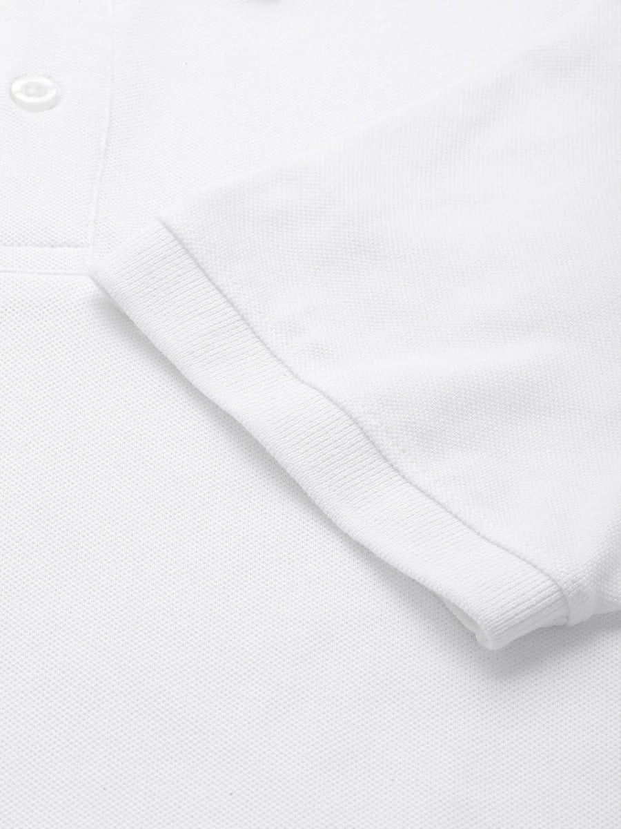 India Bharat Premium White Polo T-Shirt