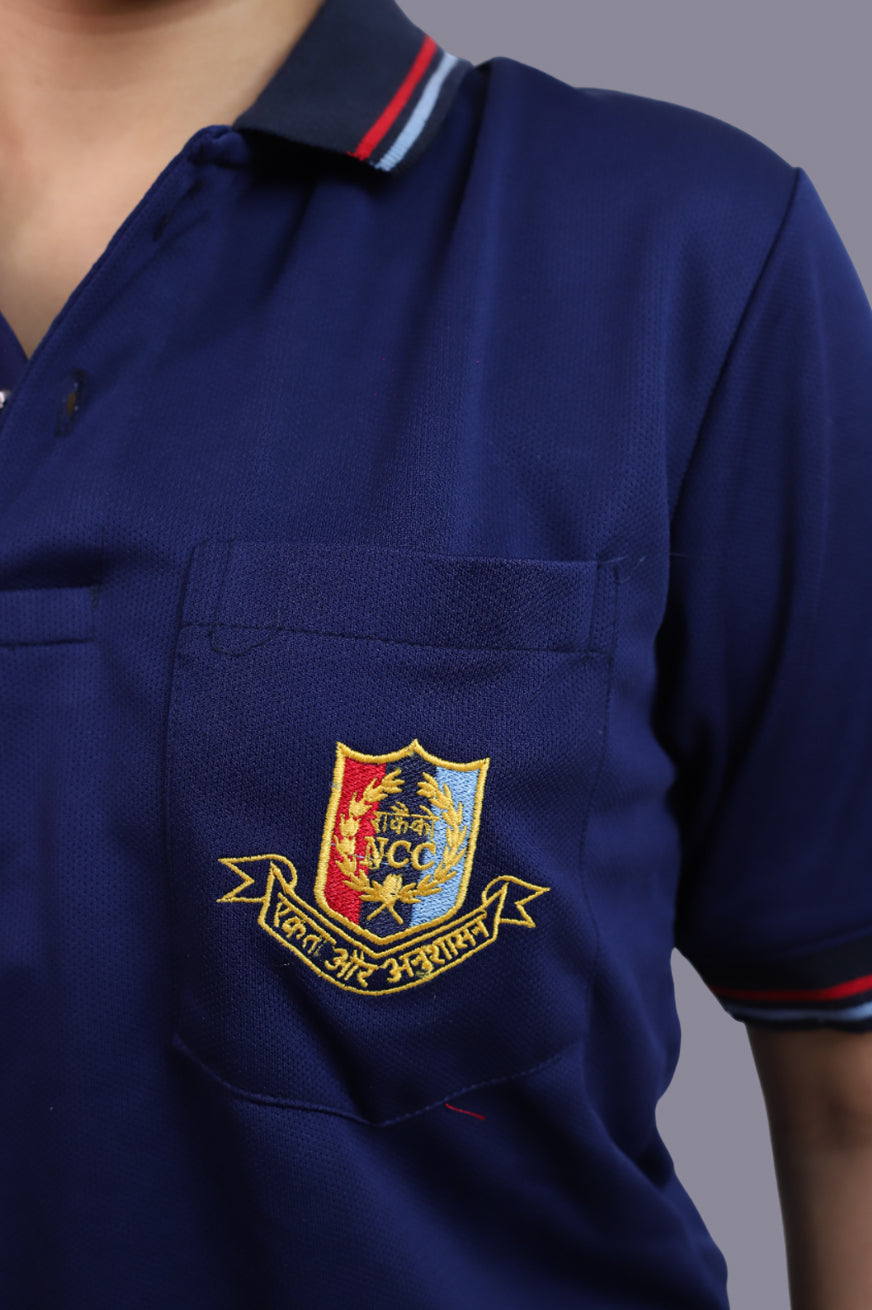 NCC Blue Navy Half Sleeve T-Shirt for Women