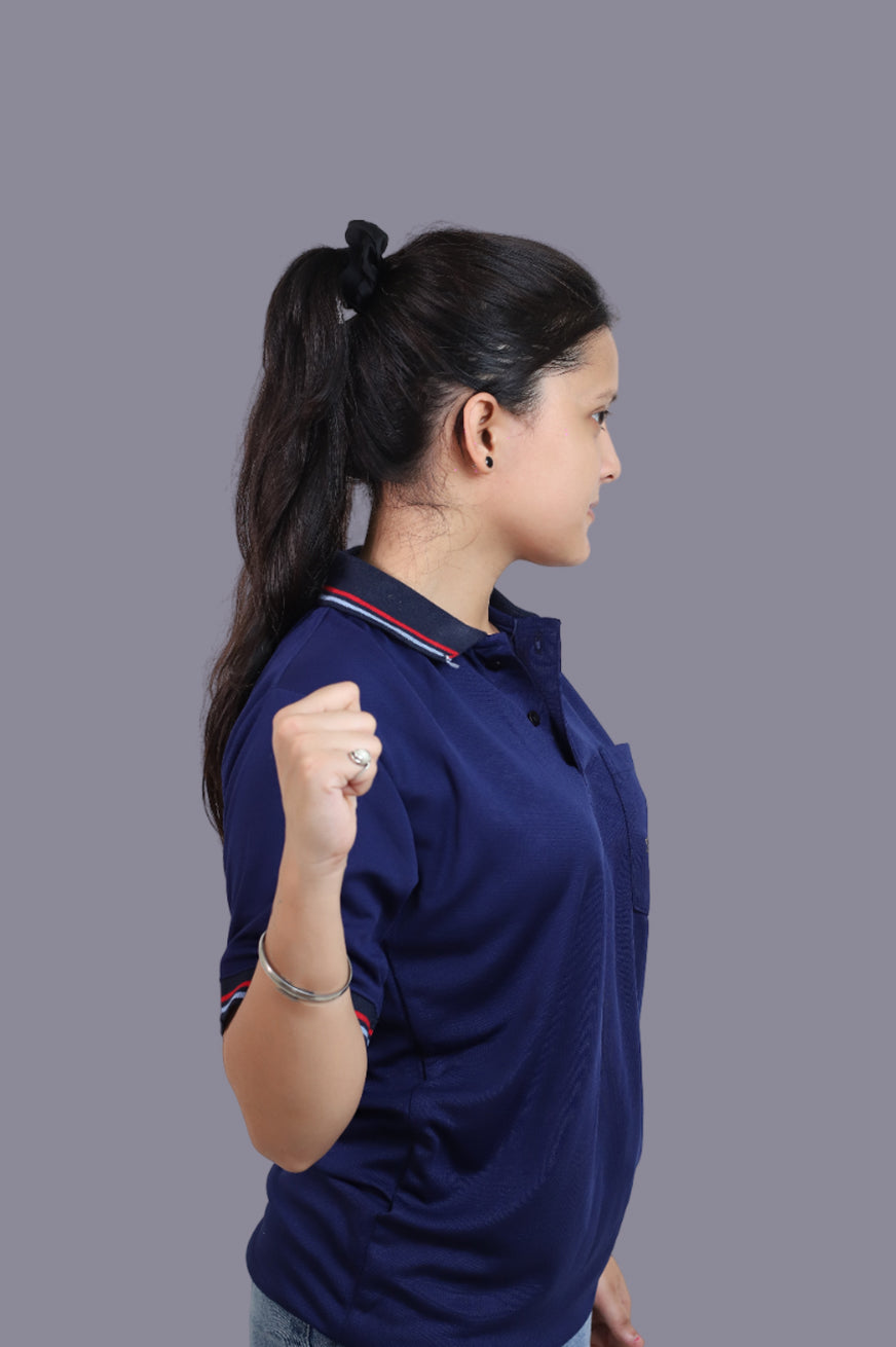 NCC Blue Navy Half Sleeve T-Shirt for Women