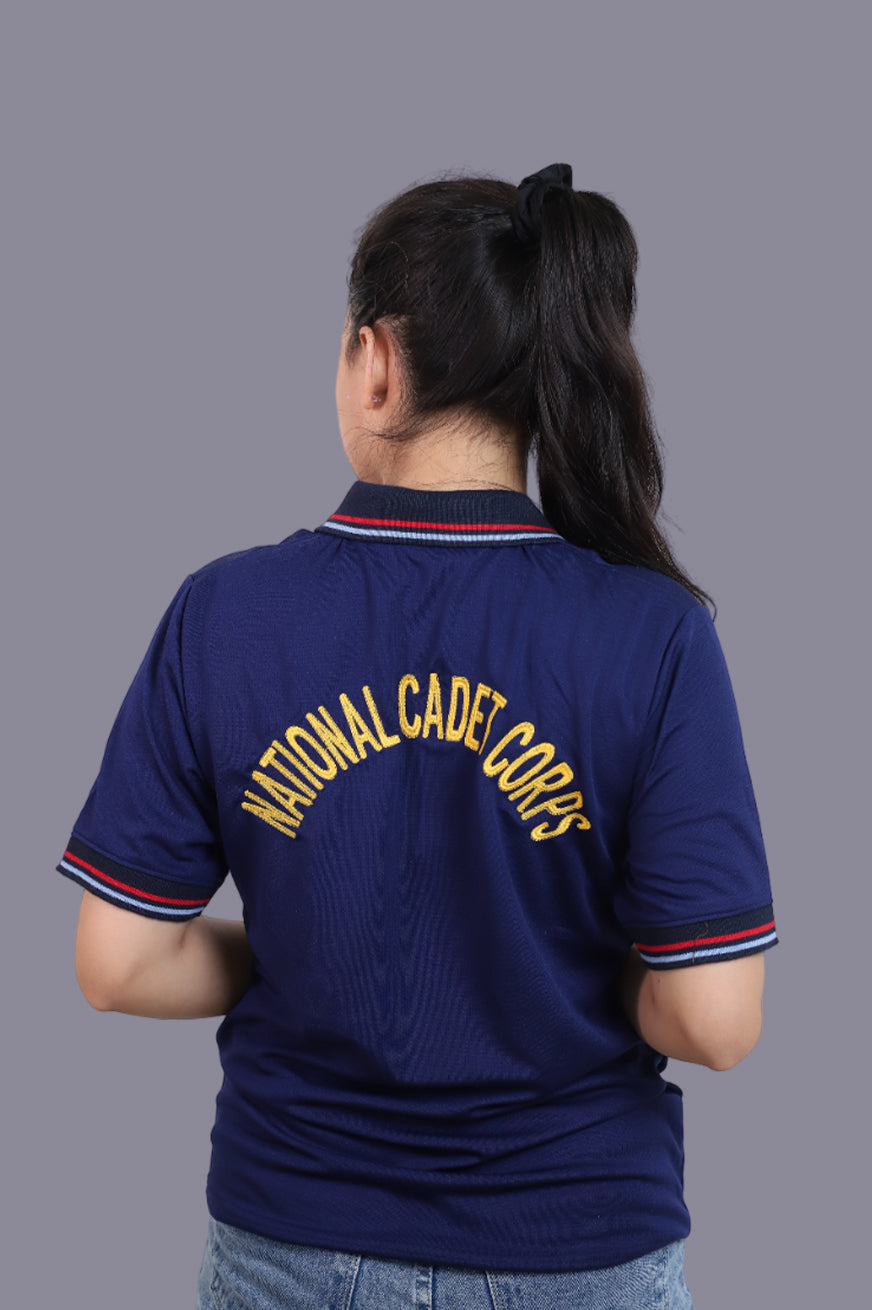 NCC Blue Navy Half Sleeve T-Shirt for Women