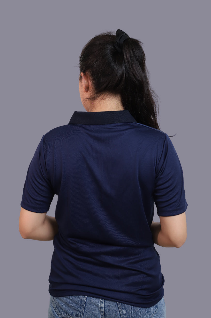 Khelo India Full Blue T-Shirt for Women