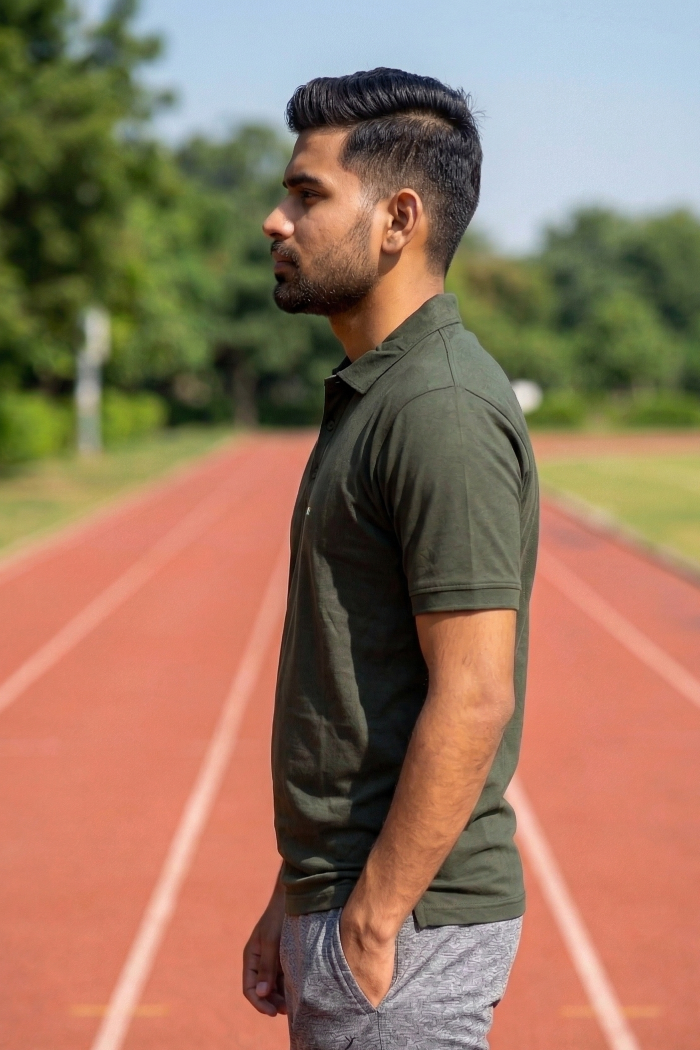 Imported Olive Green H/S Premium T-Shirt