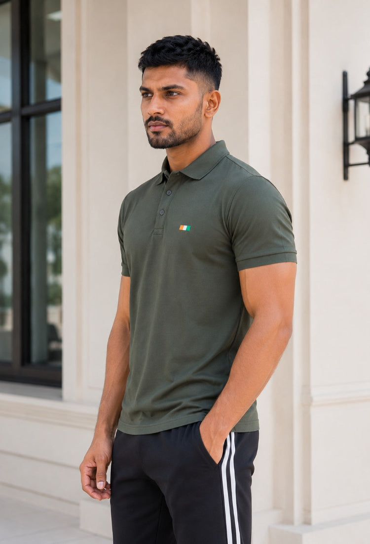 Imported Olive Green H/S Premium T-Shirt