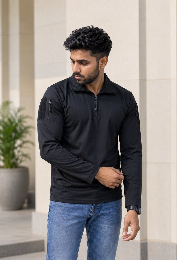 Z Black Sports  Full Sleeve T-Shirt