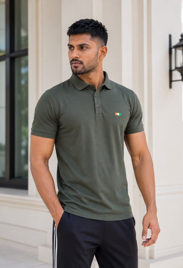 Imported Olive Green H/S Premium T-Shirt