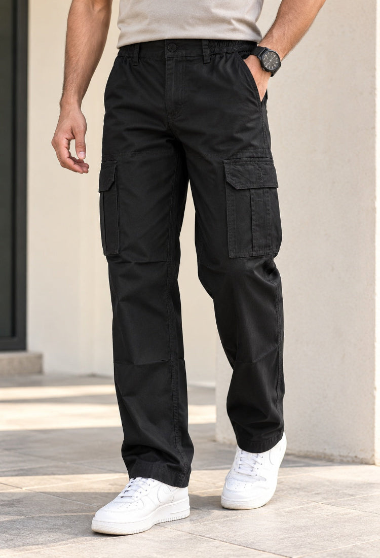 Black 5 Pocket Cargo Pants