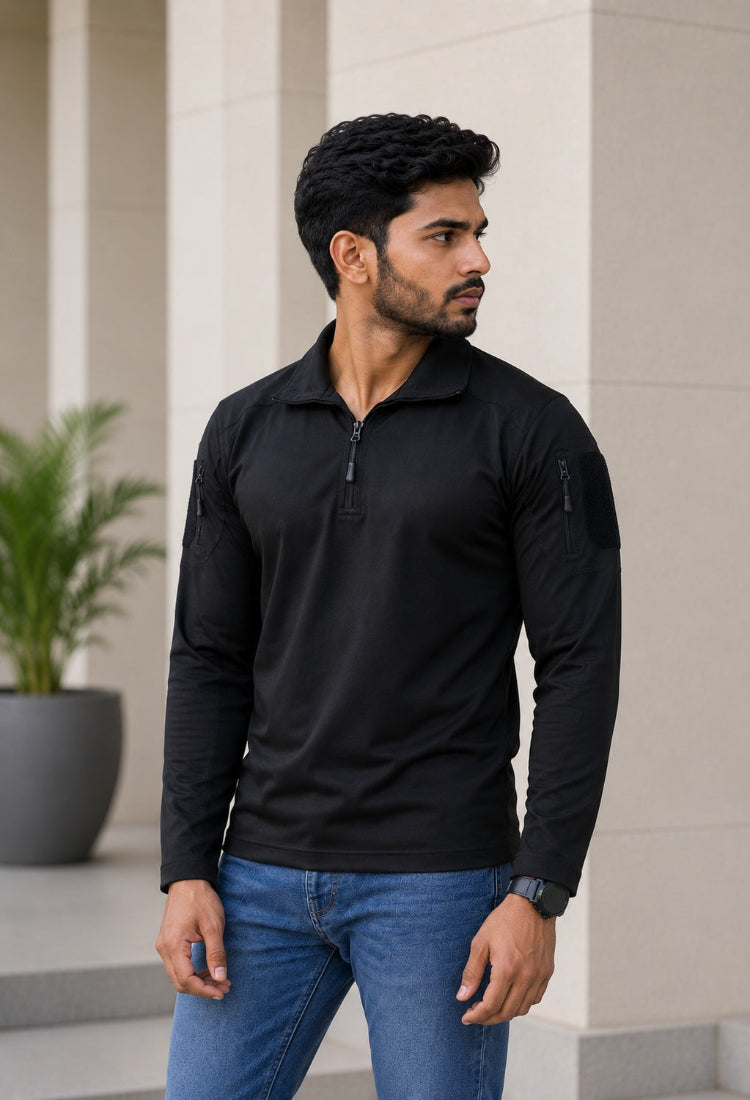 Z Black Sports  Full Sleeve T-Shirt