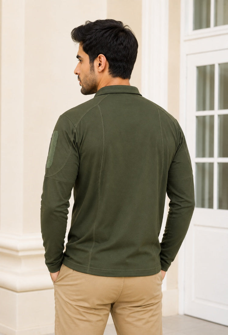 Officer Choice Olive Full Sleeve T-Shirt