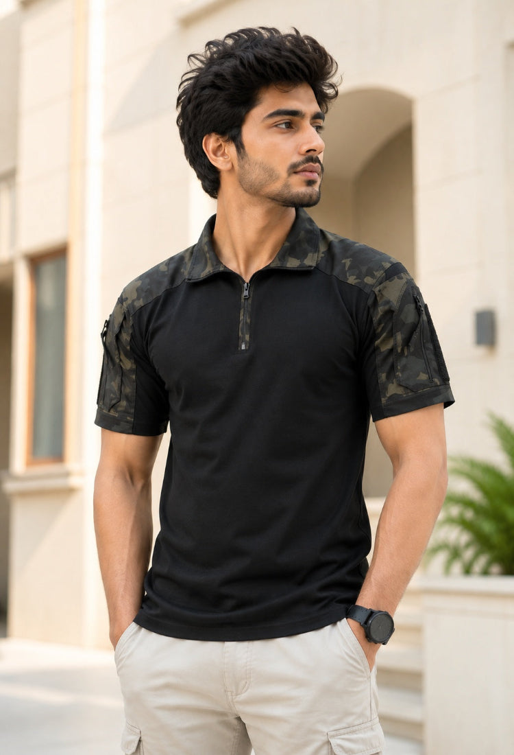 Black Camo Tactical T-Shirt
