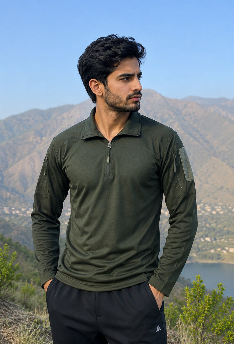 OG Full Sleeve Olive Sports T-Shirt