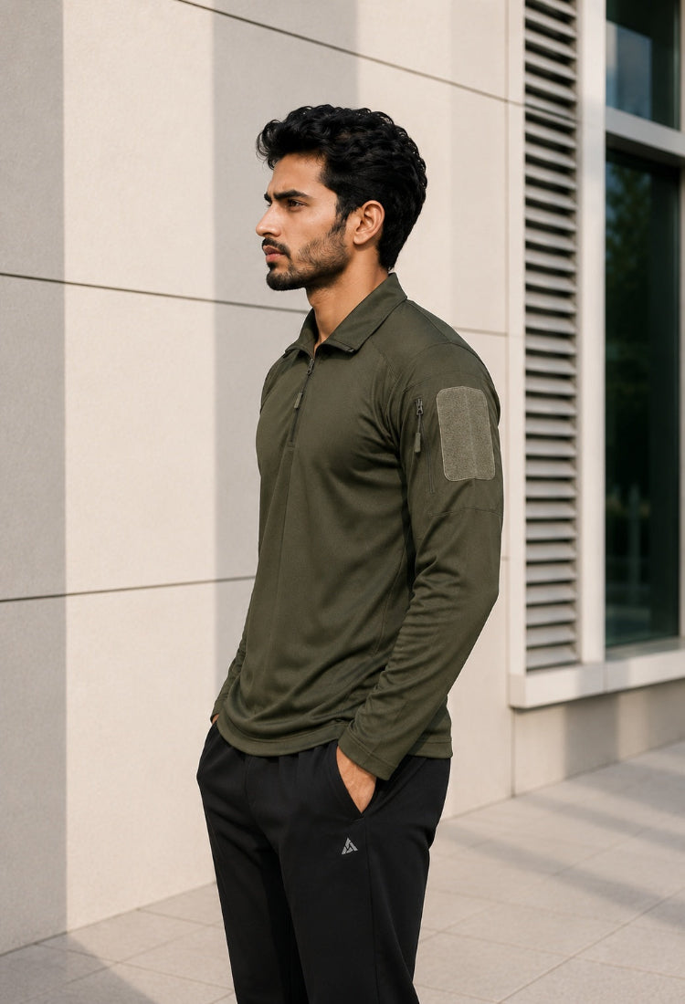 OG Full Sleeve Olive Sports T-Shirt