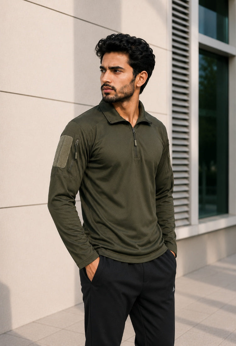 OG Full Sleeve Olive Sports T-Shirt