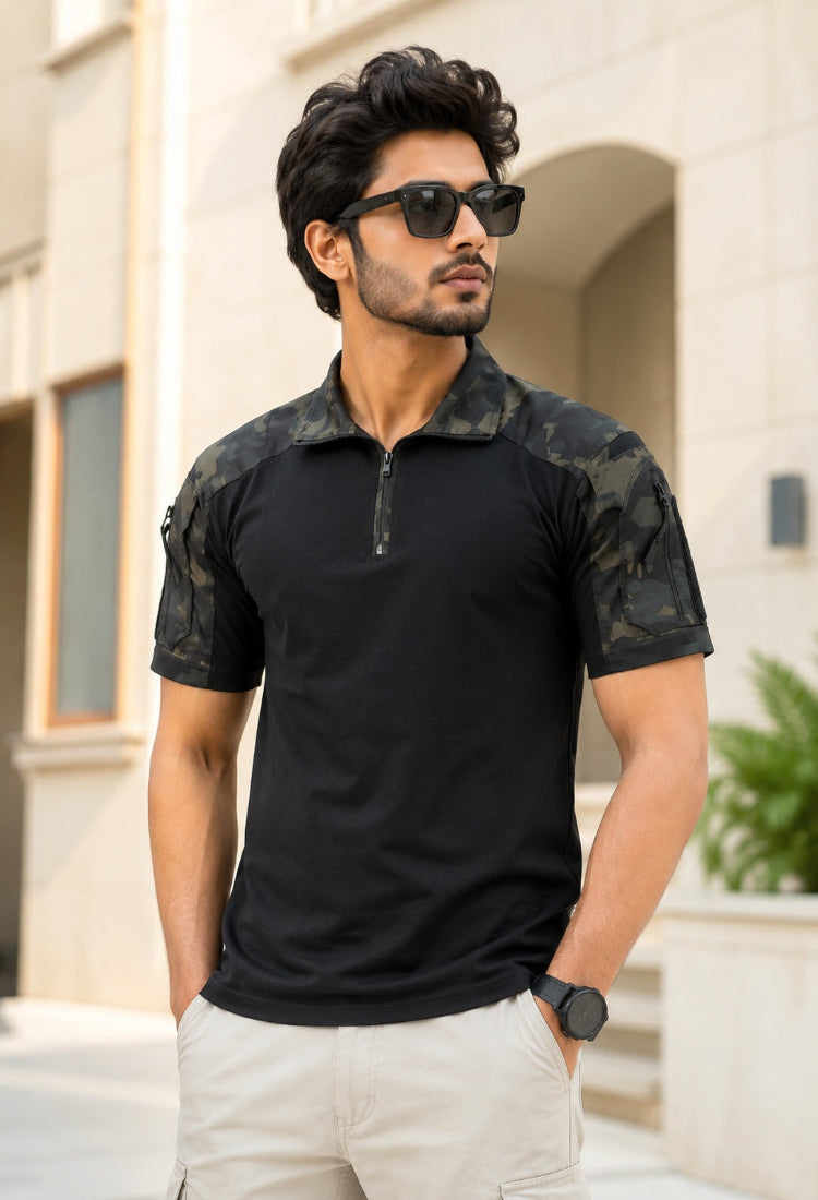 Black Camo Tactical T-Shirt
