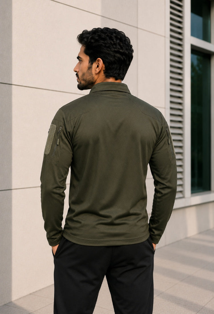 OG Full Sleeve Olive Sports T-Shirt